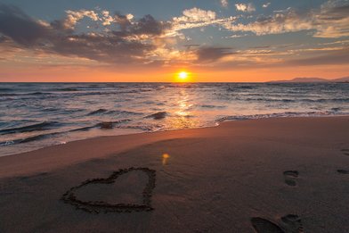 Strand Meer Sonnenuntergang - Copyright: Bild von Nenad Maric auf Pixabay