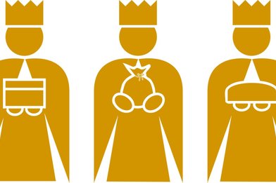 Grafik der heiligen drei Könige - Copyright: padrefilar (pixabay)