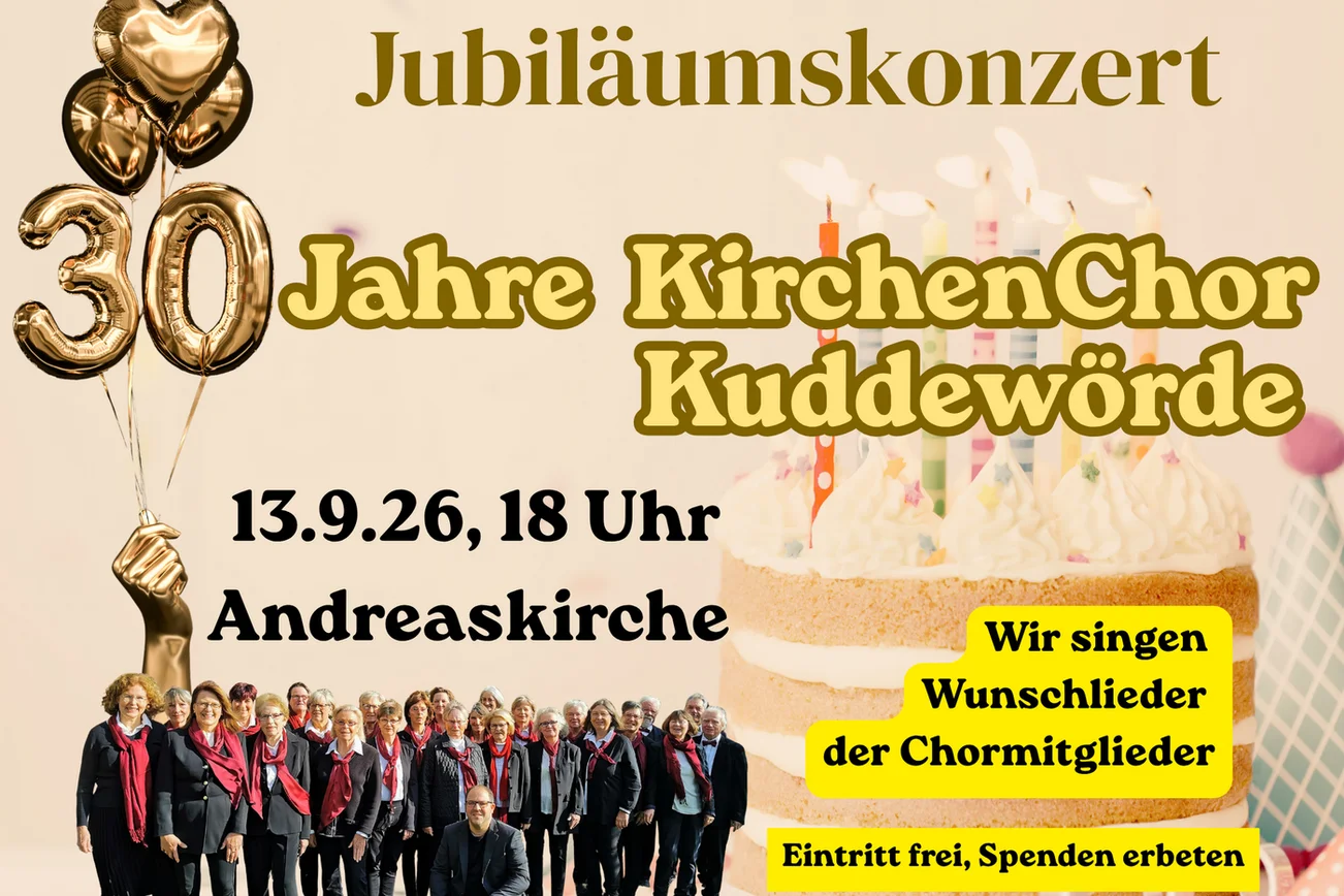 Einladung Chorkonzert Kuddewörde