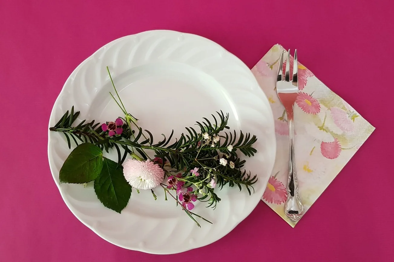 Tischdekoration Blume