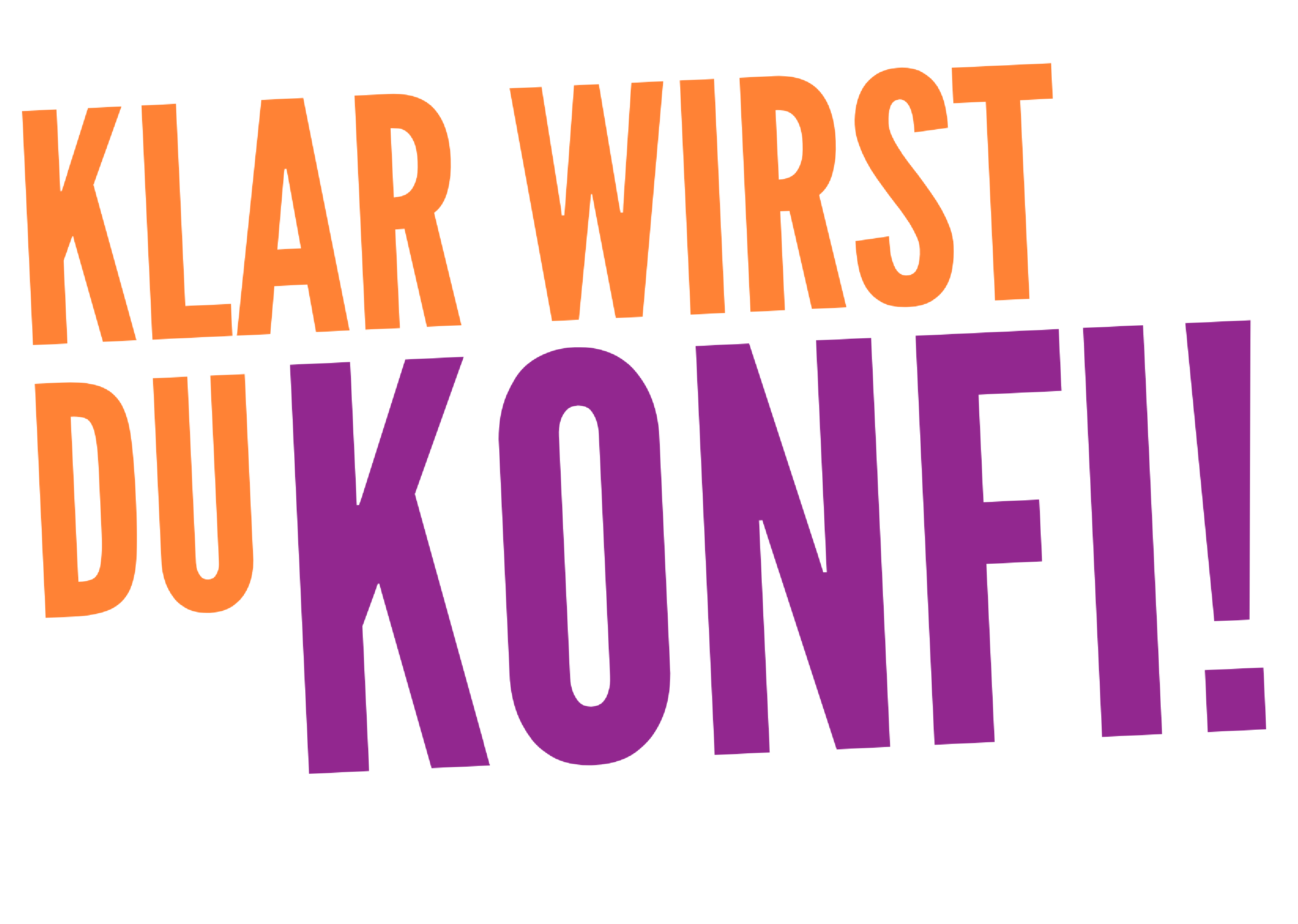 Klar wirst du Konfi! Spruch